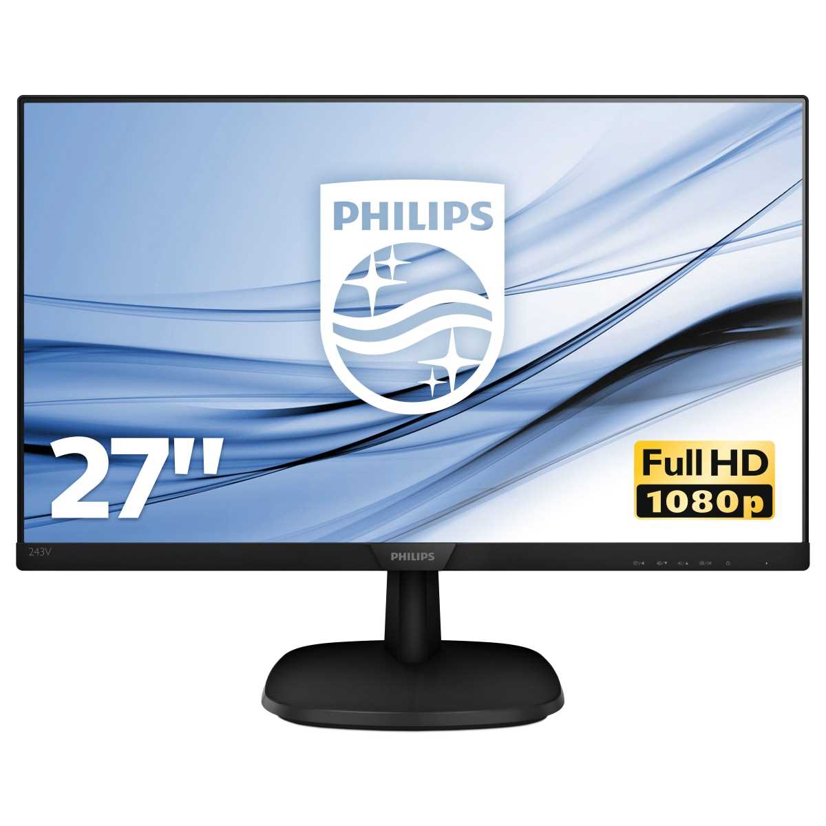 Монитор LCD 27'' 16:9 1920х1080(FHD) IPS, nonGLARE, 250cd/m2, H178°/V178°, 1000:1, 10M:1, 16.7M, 4 ms, VGA, HDMI, DP, Tilt, Speakers, Audio out, Black